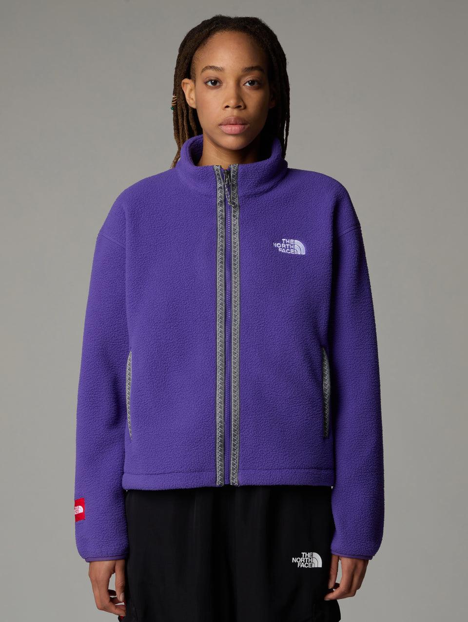 THE NORTH FACE Pile Fleeski Con Cerniera Integrale Viola