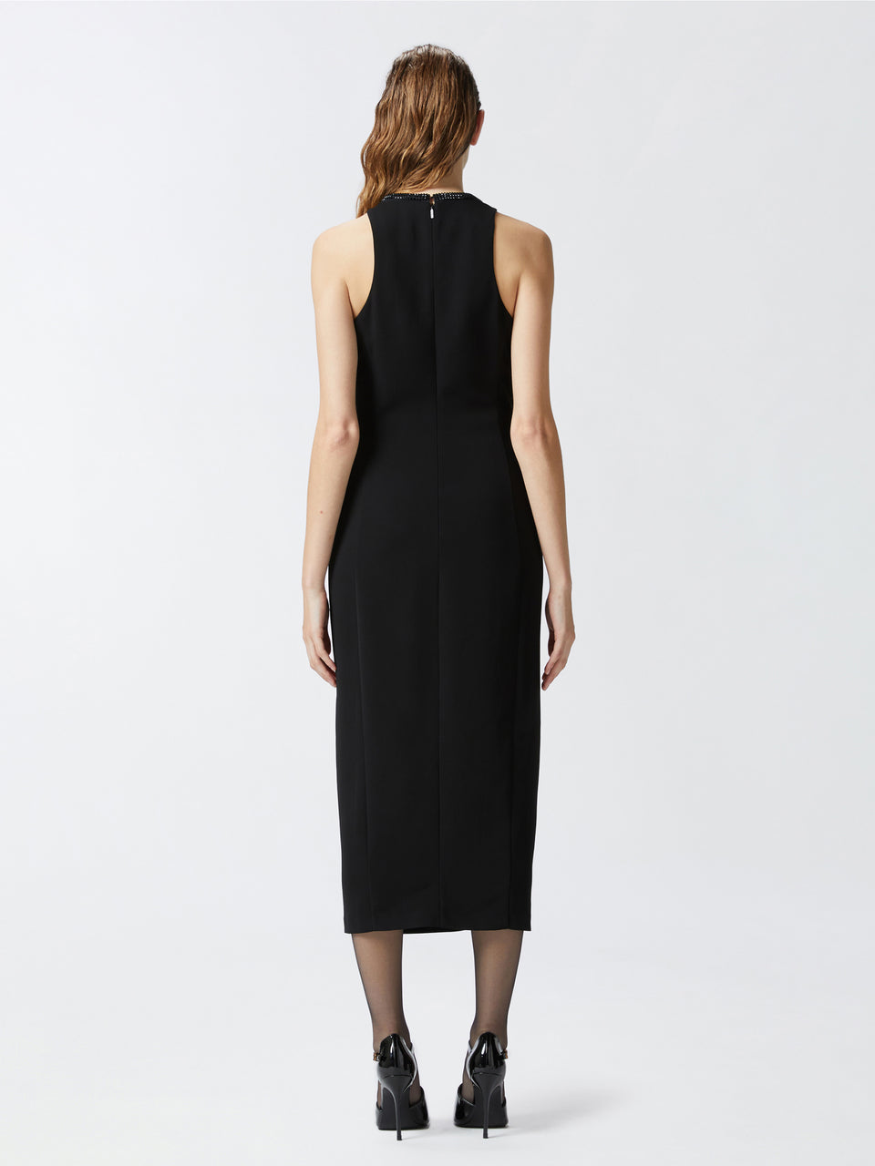 PINKO Abito A Tubino Con Strass Nero