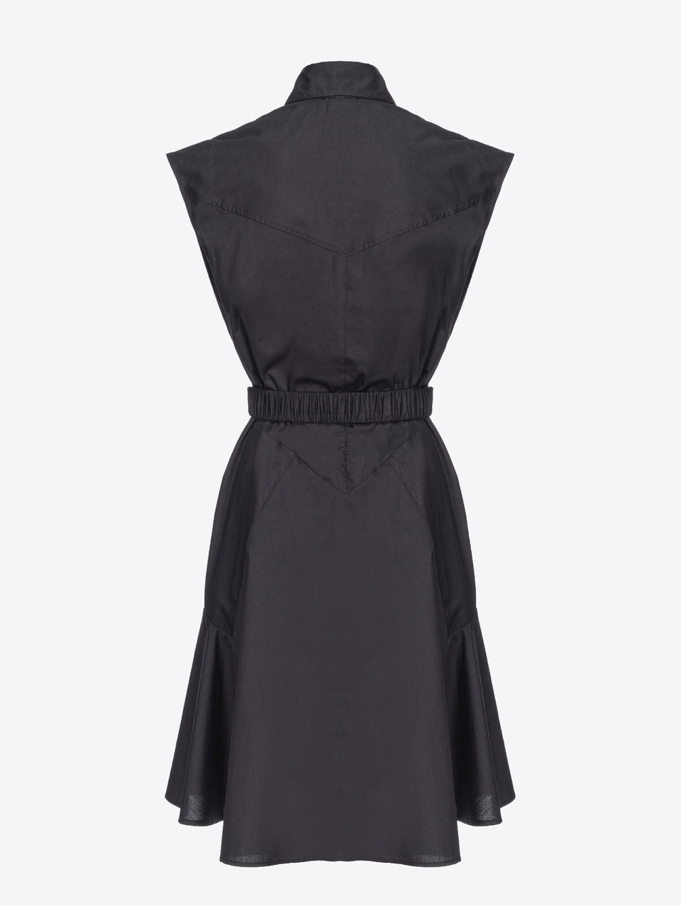 PINKO Abito Chemisier In Popeline Di Cotone Nero