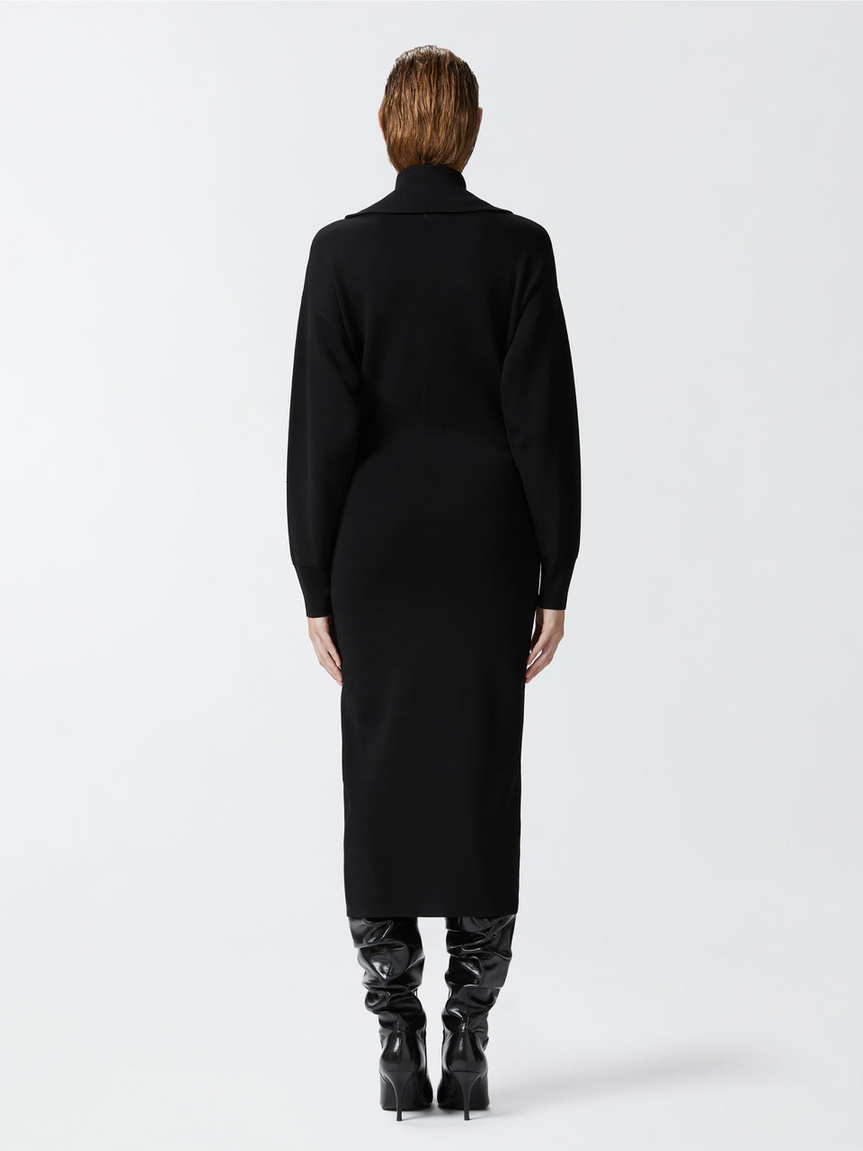 PINKO Abito Longuette In Maglia Nero