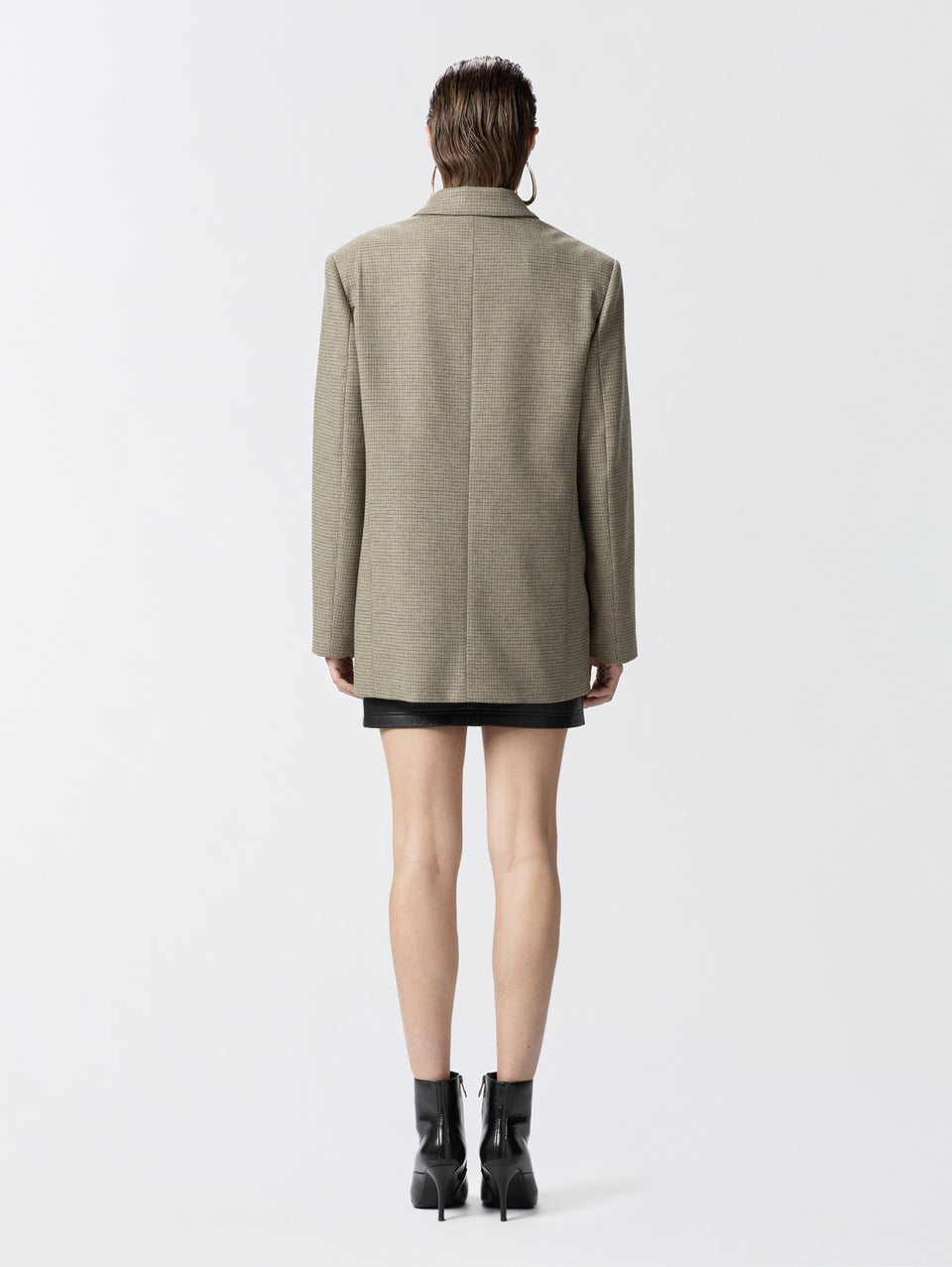 PINKO Blazer Oversize A Micro Quadretti Verde