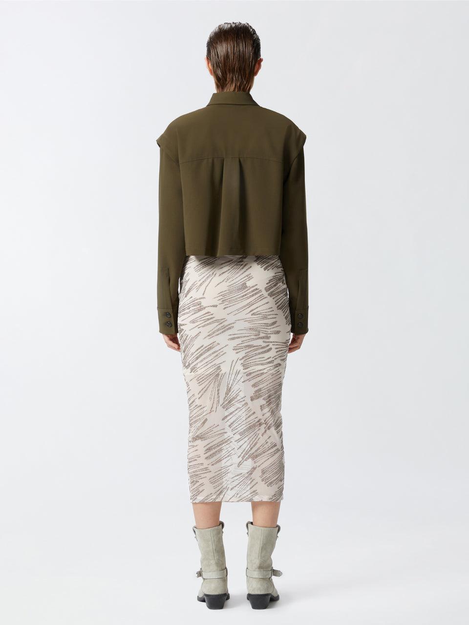 PINKO Camicia Cropped Verde