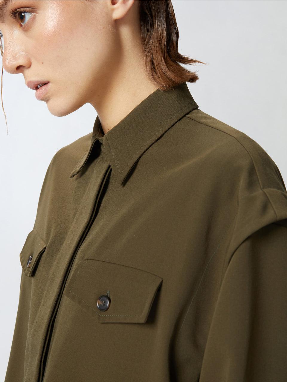 PINKO Camicia Cropped Verde