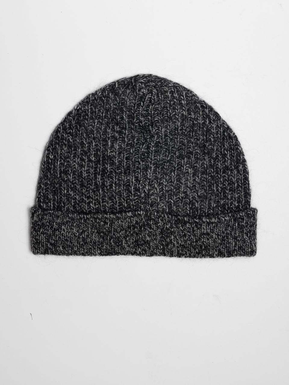 PINKO Cappello A Trecce In Misto Lana Grigio/Nero