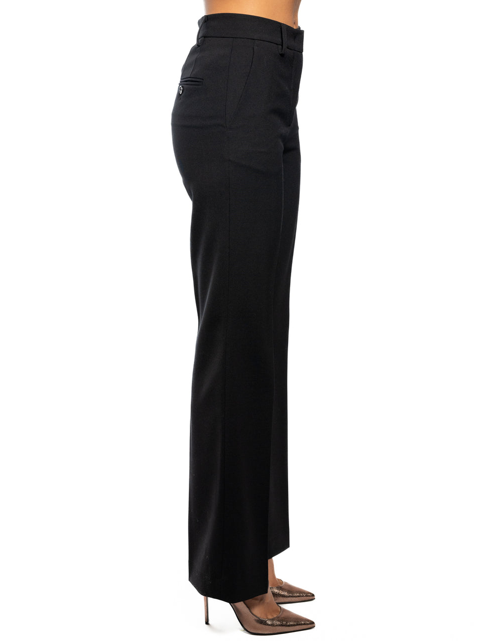 PINKO Pantaloni In Twill Dritti Nero