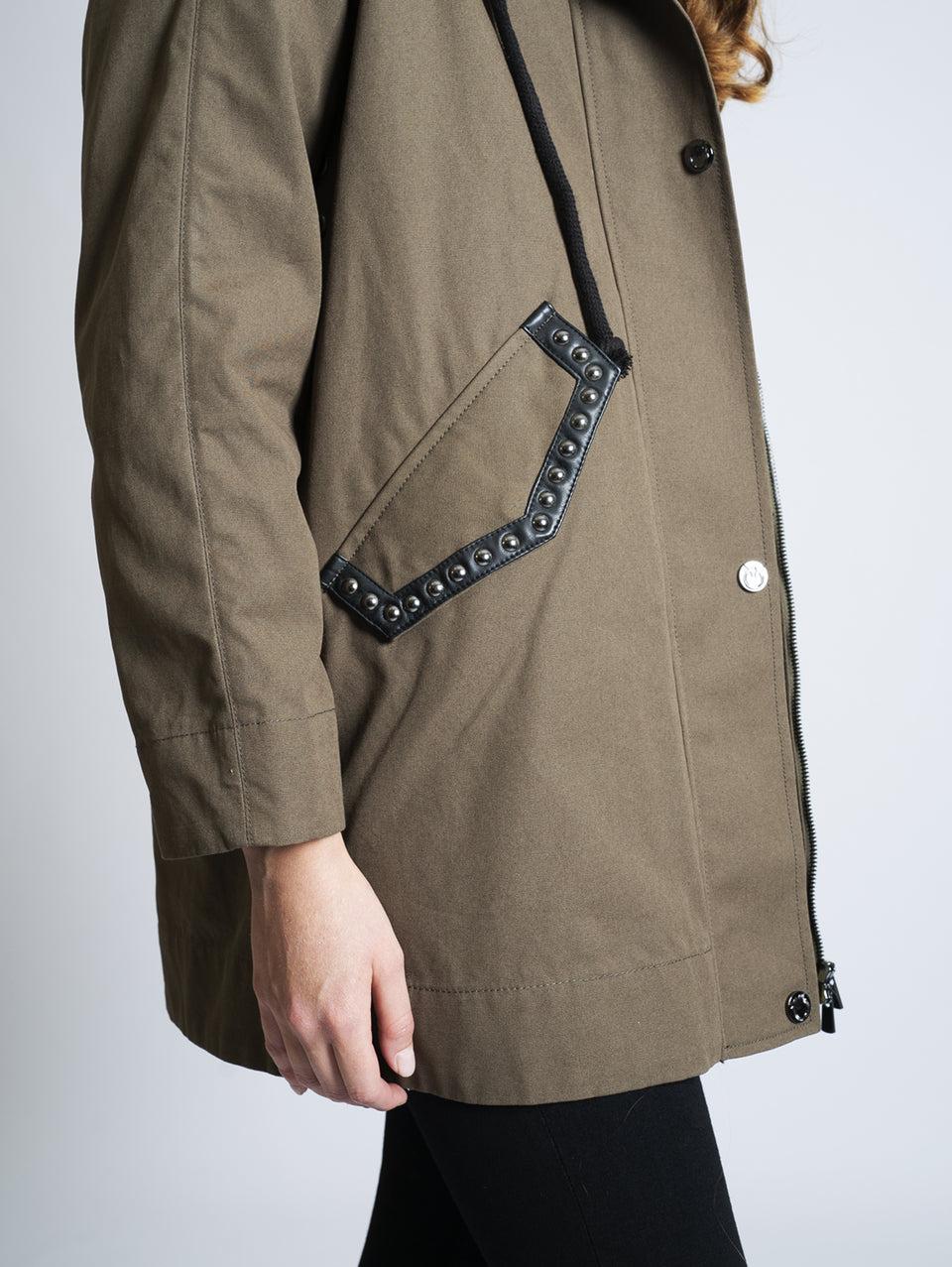 PINKO Parka Con Imbottitura Removibile Verde