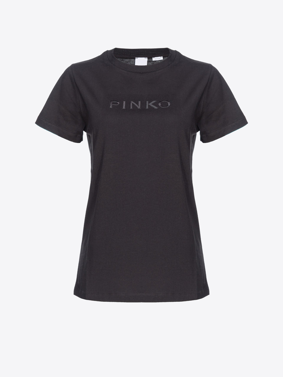 PINKO T-shirt Con Logo Ricamato Nero