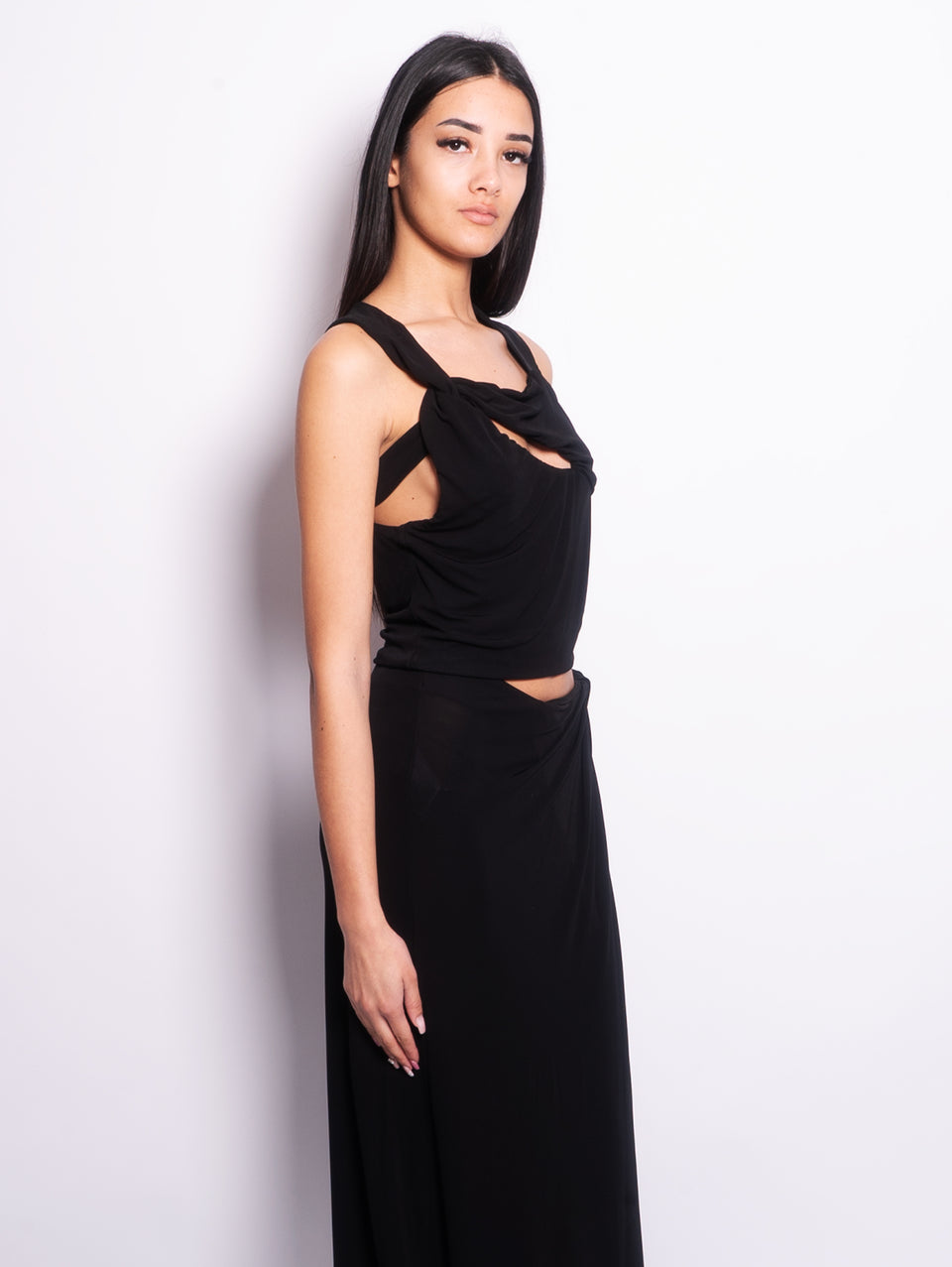 PINKO Top Con Dettagli Torchon E Cut-Out Nero