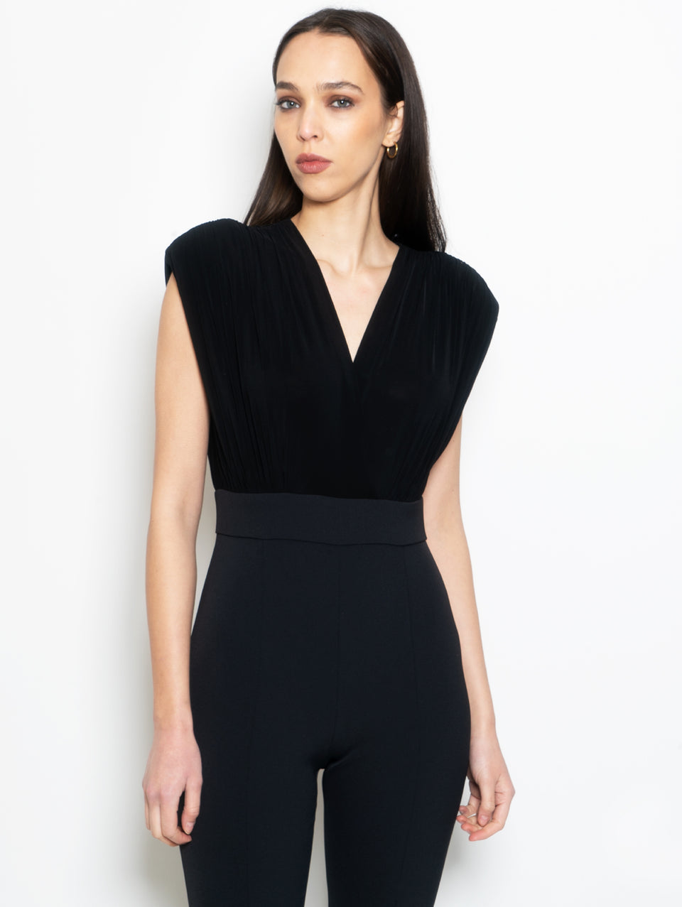 PINKO Tuta Con Scollo Ampio Nero