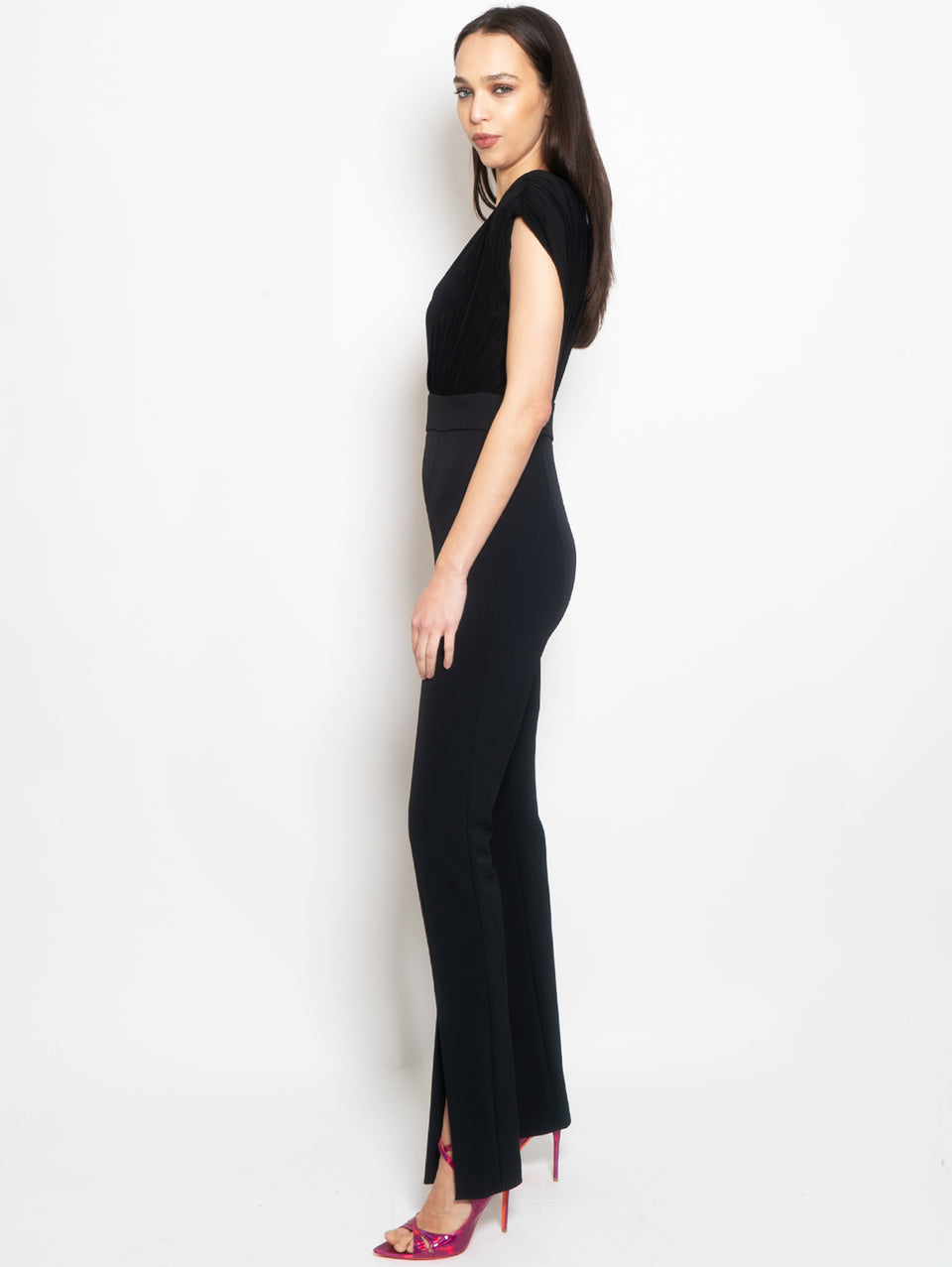 PINKO Tuta Con Scollo Ampio Nero