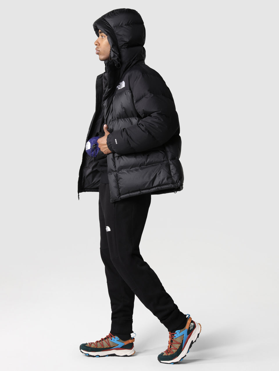 THE NORTH FACE Piumino Con Cappuccio Color Block Himalayan Nero