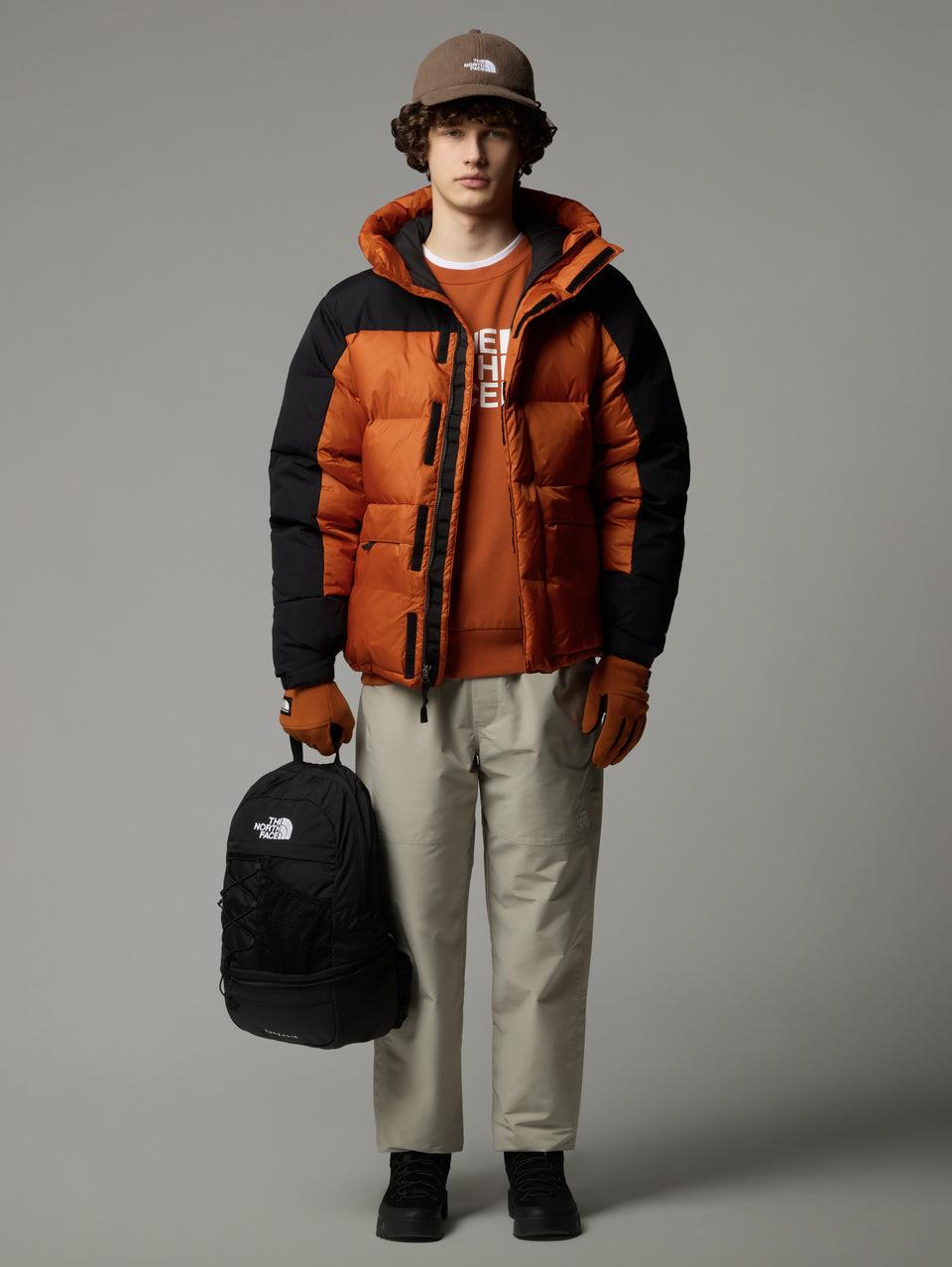 THE NORTH FACE Piumino Con Cappuccio Color Block Himalayan Terra/Nero