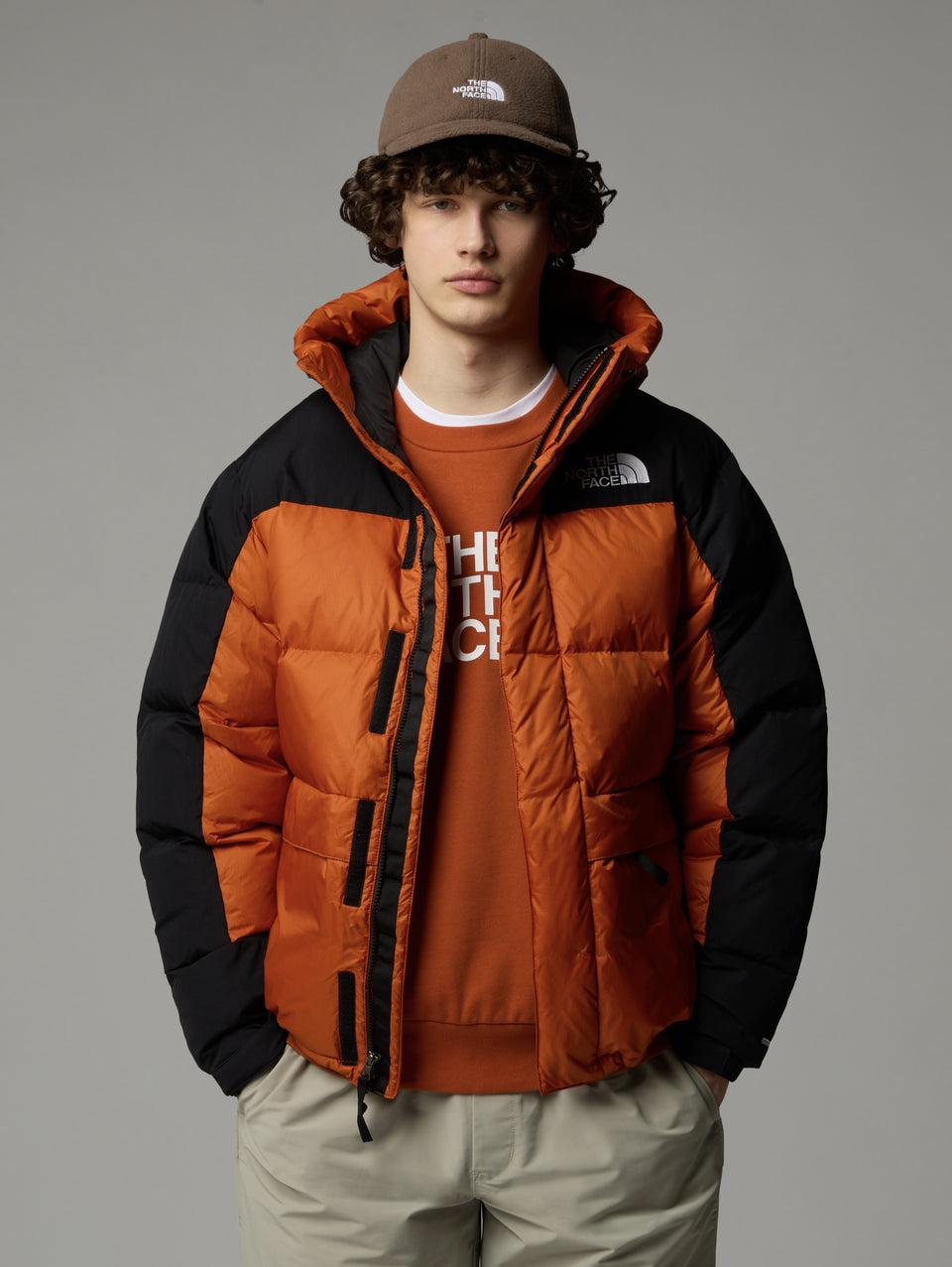 THE NORTH FACE Piumino Con Cappuccio Color Block Himalayan Terra/Nero