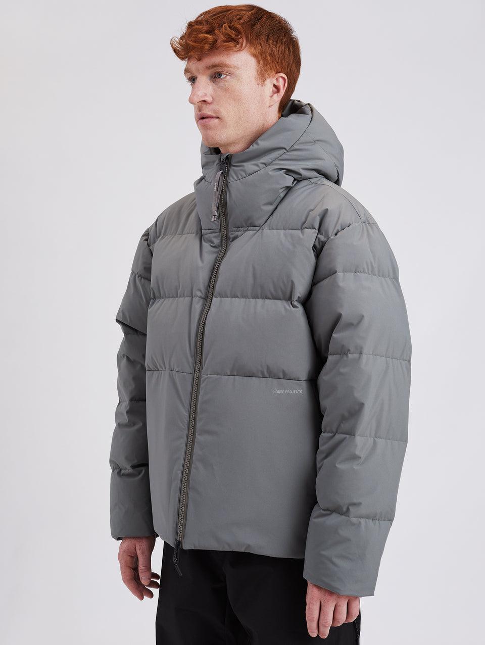 NORSE PROJECTS Piumino Corto In Membrana Asger Polvere