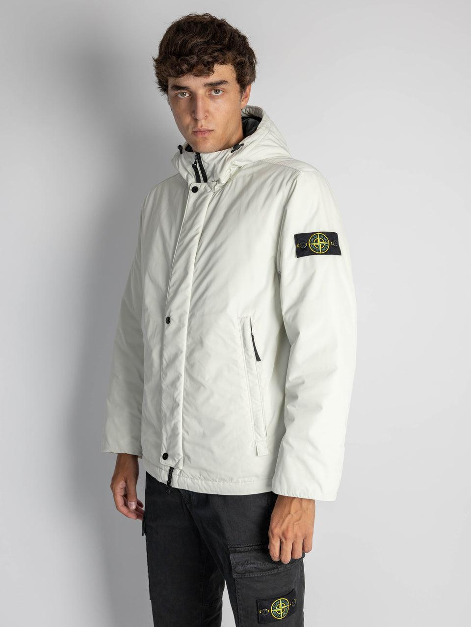 STONE ISLAND Piumino In Micro Twill Con Imbottitura Stucco
