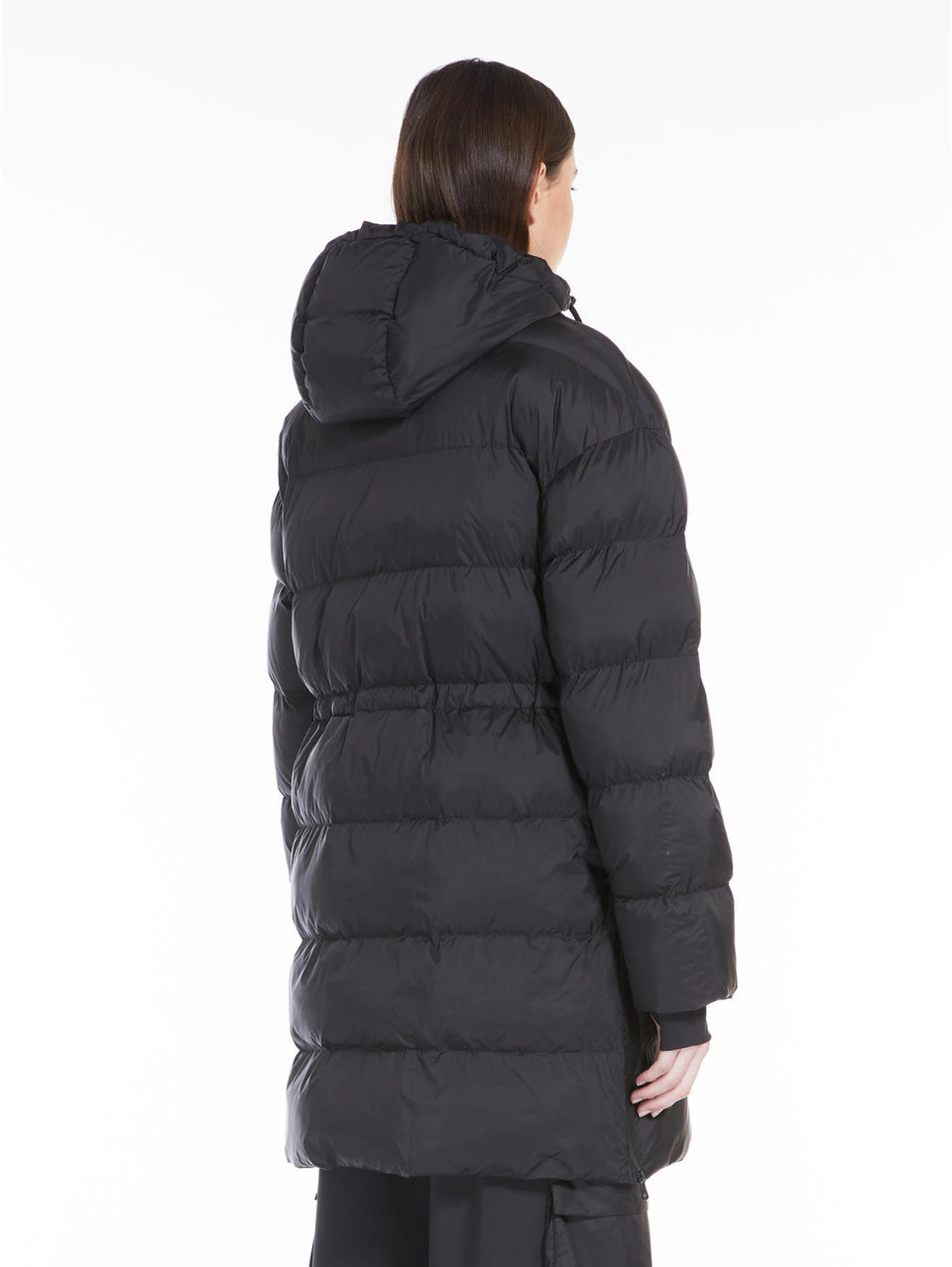 MAX MARA LEISURE Piumino In Tela Di Nylon Con Imbottitura In Luxepad Nero