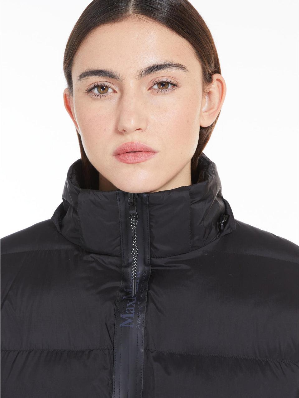 MAX MARA LEISURE Piumino In Tela Di Nylon Con Imbottitura In Luxepad Nero