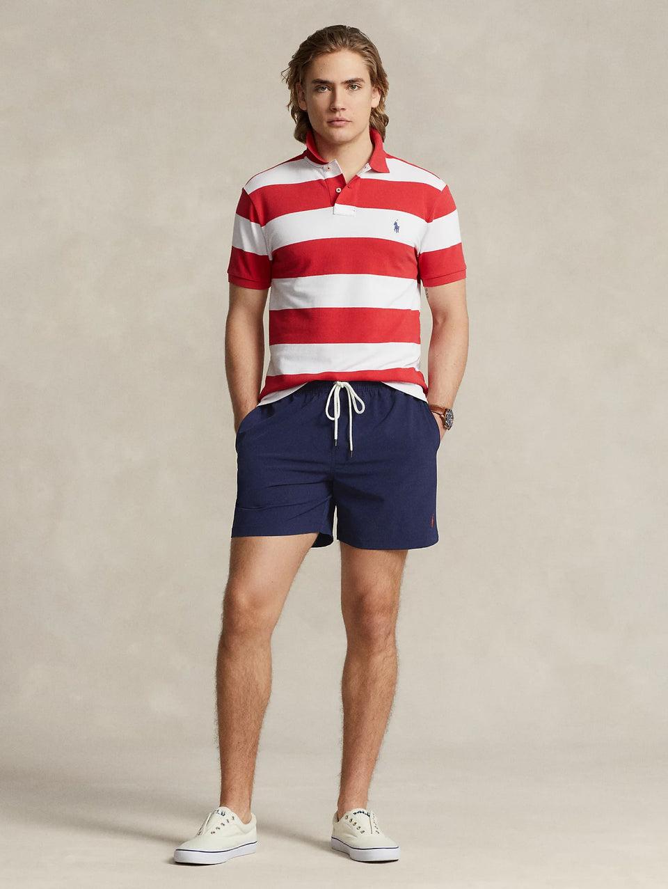 RALPH LAUREN Boxer Da Mare Stretch Blu Navy