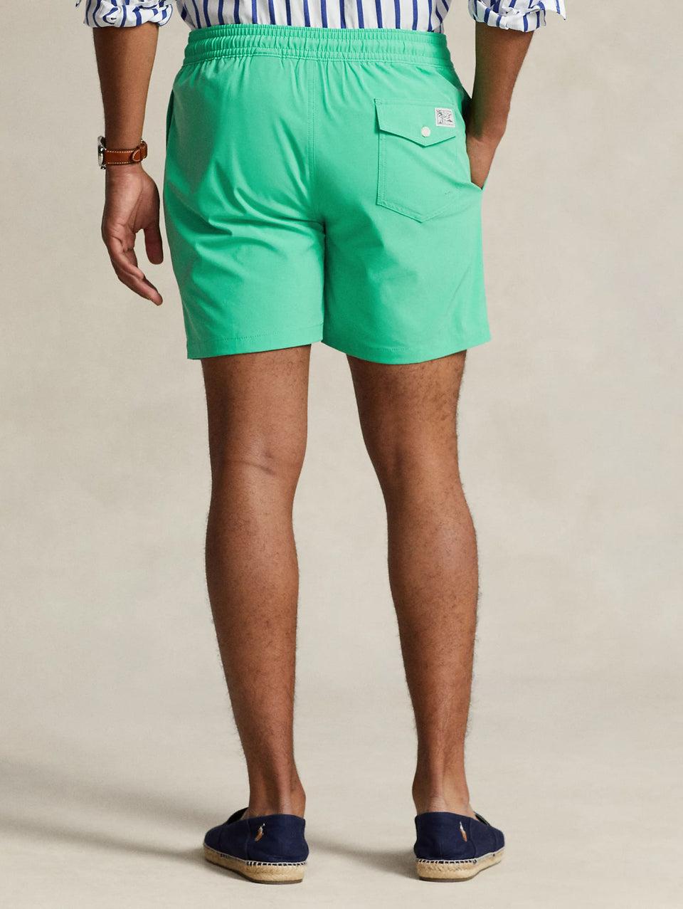 RALPH LAUREN Boxer Da Mare Stretch Verde Menta