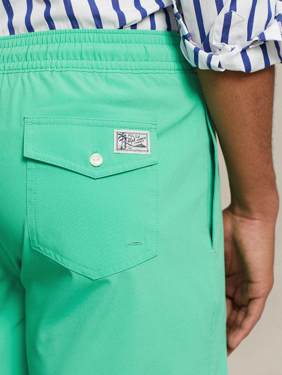 RALPH LAUREN Boxer Da Mare Stretch Verde Menta