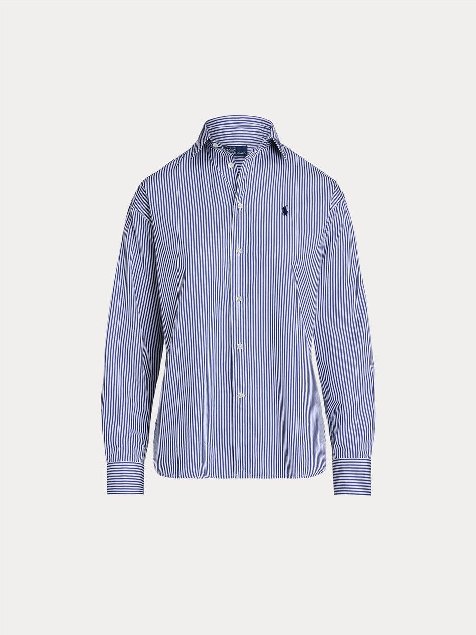 RALPH LAUREN Camicia A Righe Blu/Bianco