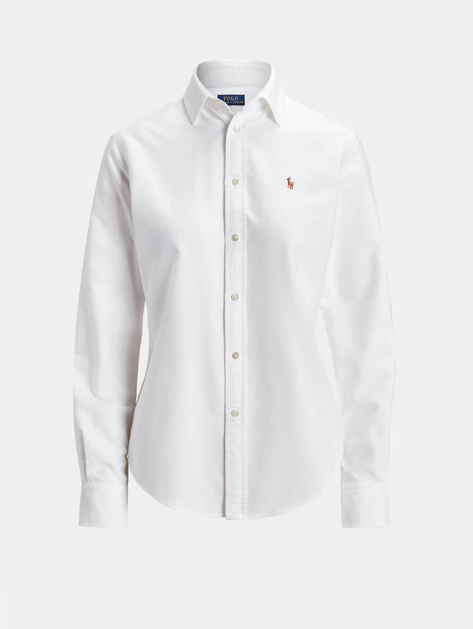 RALPH LAUREN Camicia Slim Fit In Oxford Bianco