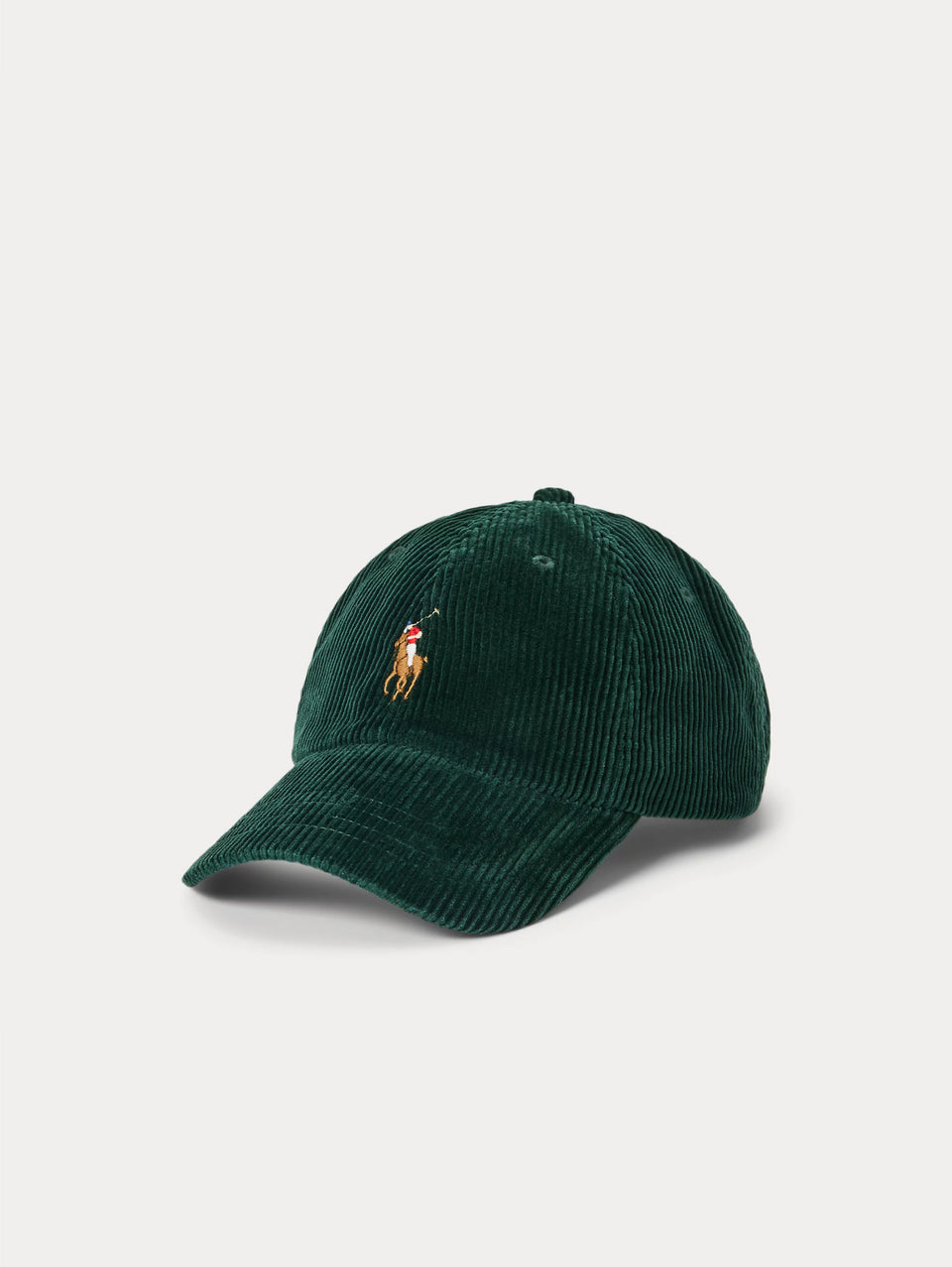 RALPH LAUREN Cappello in Velluto a Coste Verde