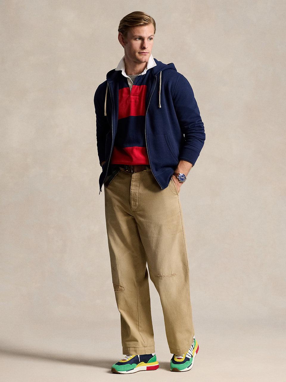 RALPH LAUREN Felpa Con Cappuccio Blu