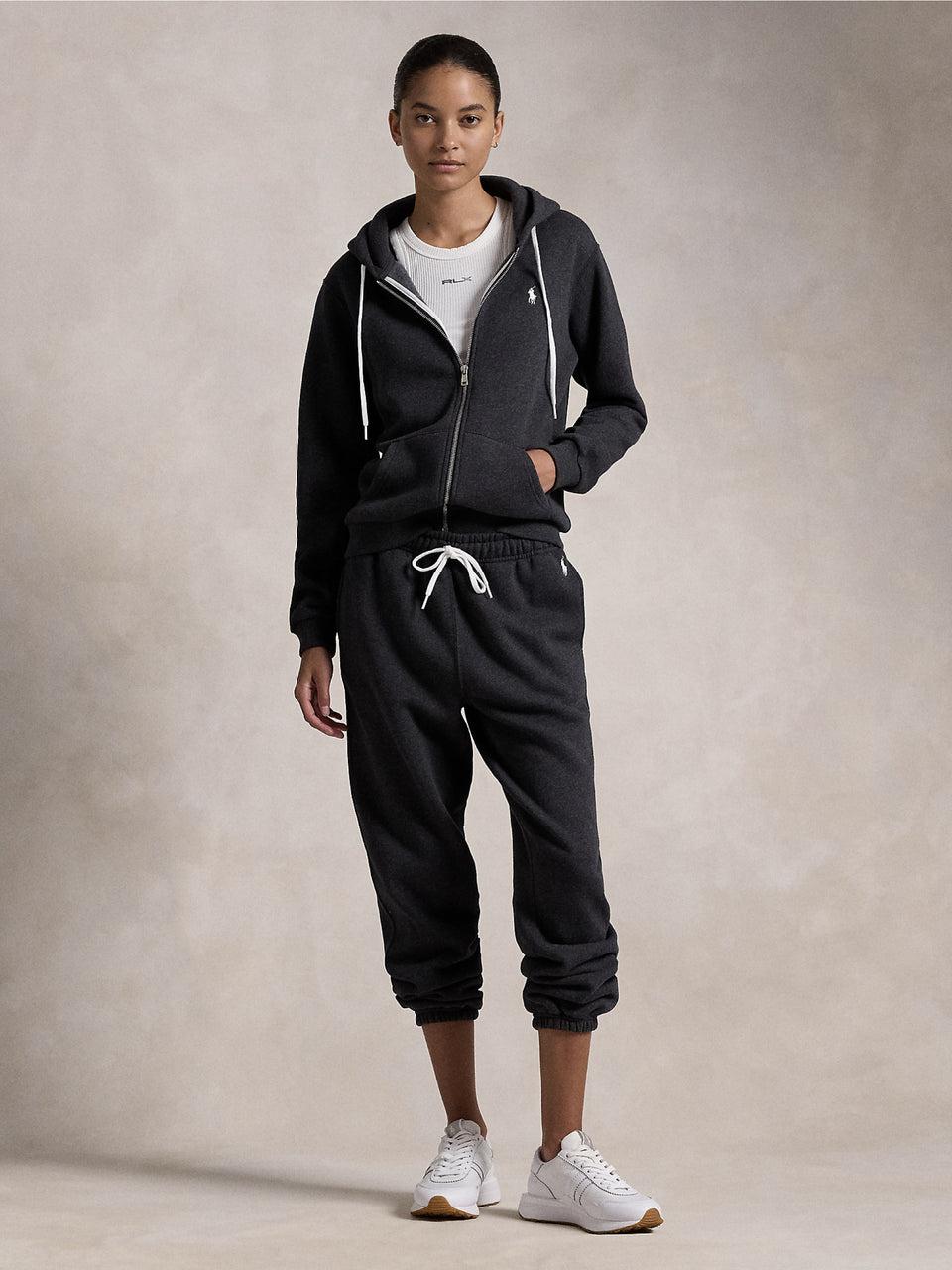 RALPH LAUREN Felpa Con Cappuccio Full Zip Nero