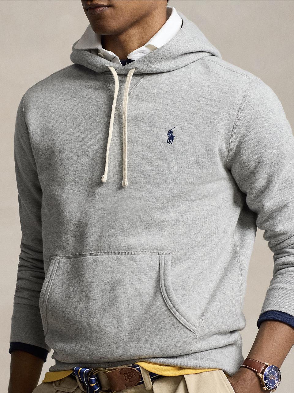 RALPH LAUREN Felpa Con Cappuccio Grigio