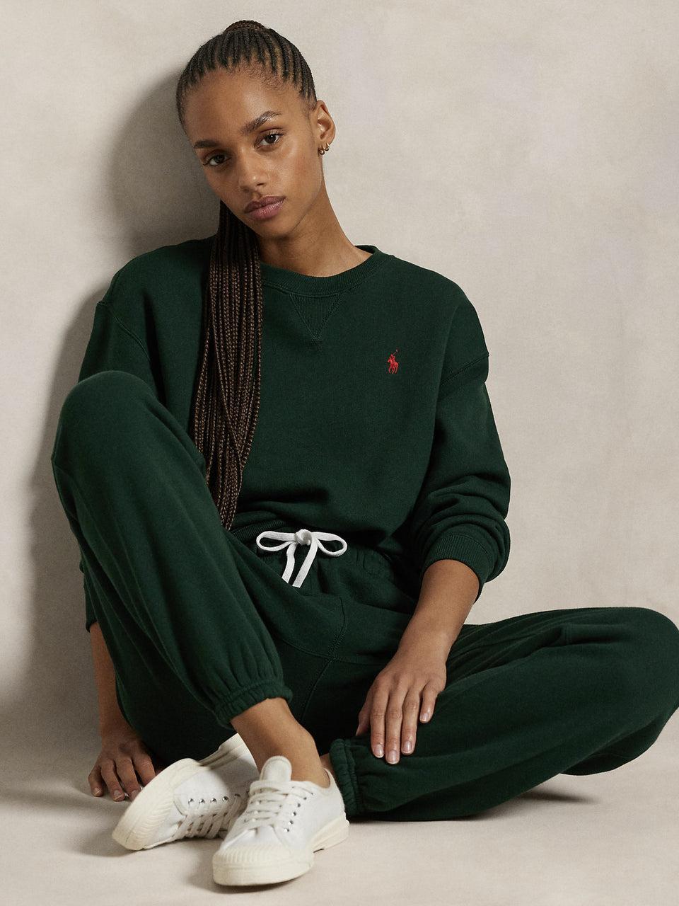 RALPH LAUREN Felpa Girocollo Verde