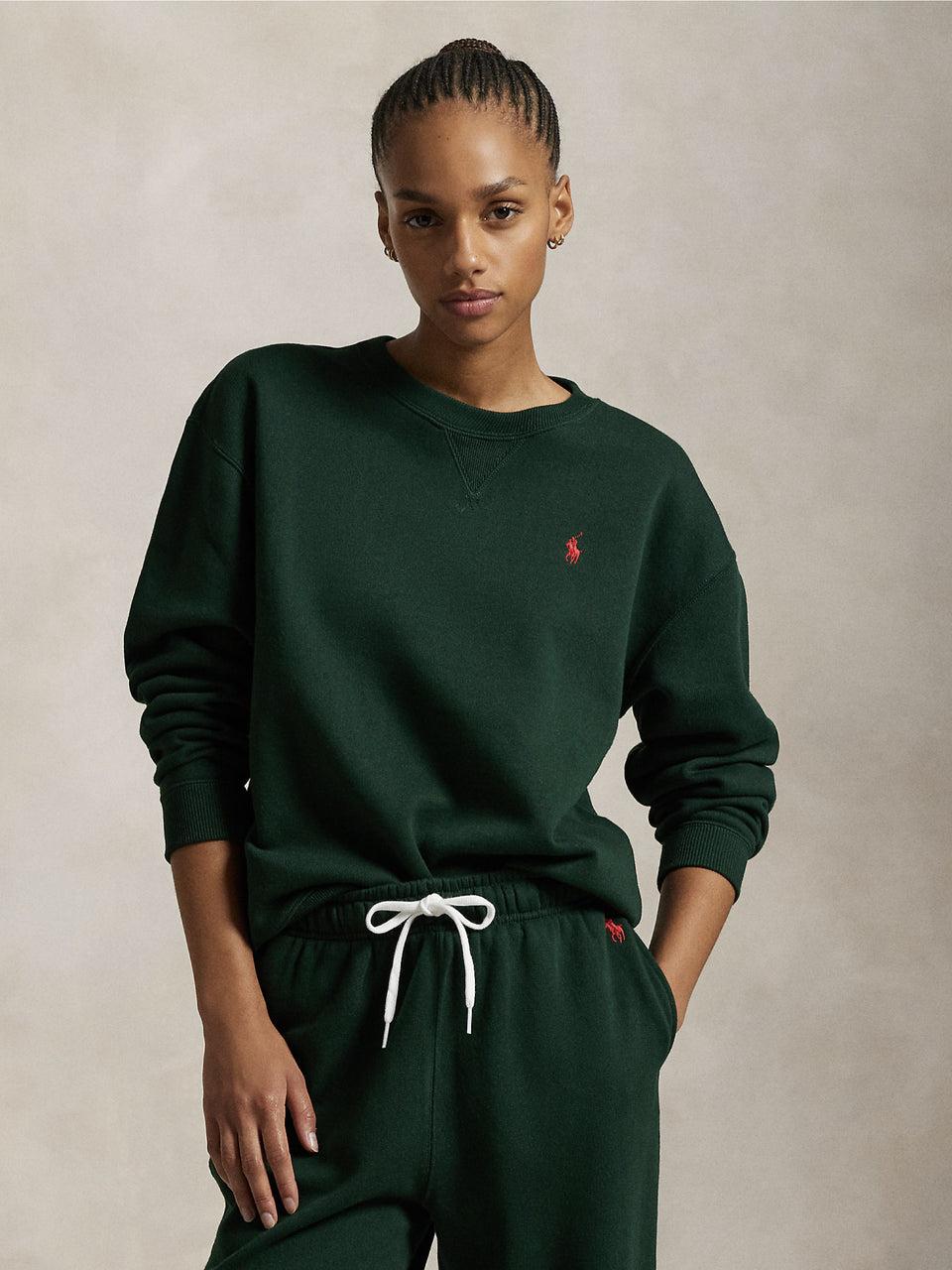 RALPH LAUREN Felpa Girocollo Verde