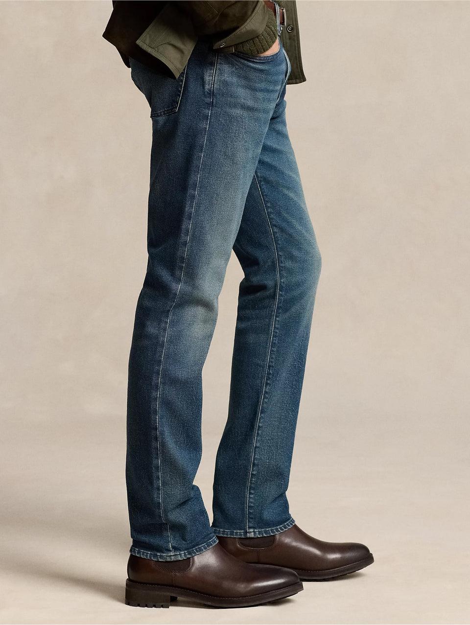 RALPH LAUREN Jeans Sullivan In Cotone Stretch Blu