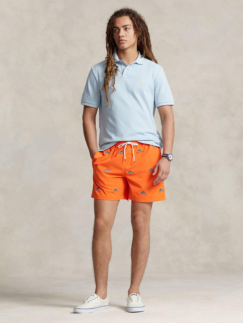 RALPH LAUREN Polo In Mesh Slim Fit Blu Cielo