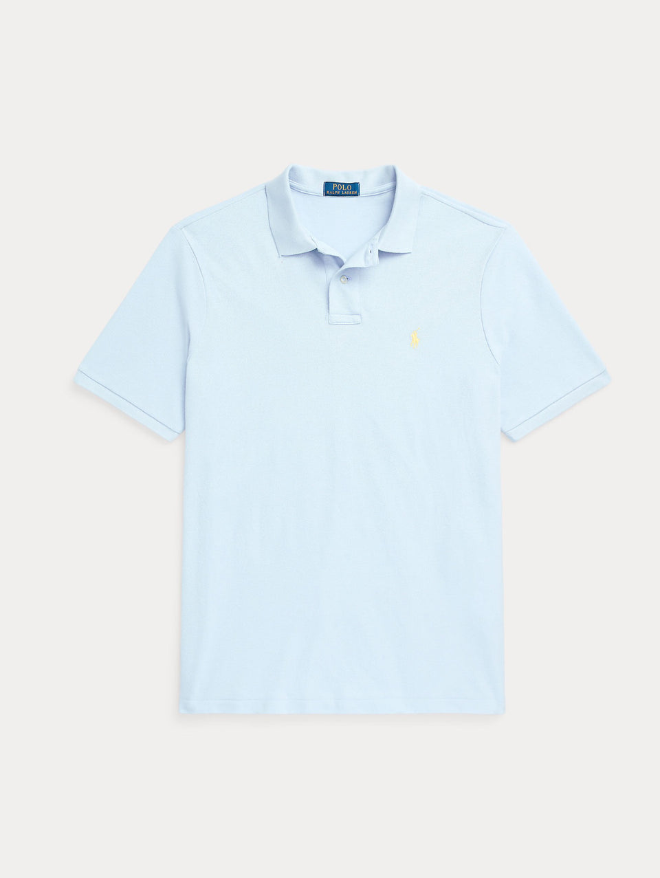 RALPH LAUREN Polo In Mesh Slim Fit Blu Cielo