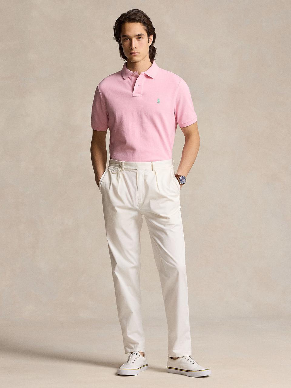 RALPH LAUREN Polo In Mesh Slim Fit Rosa