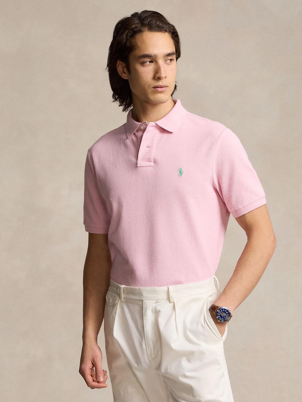 RALPH LAUREN Polo in Mesh Slim Fit Rosa