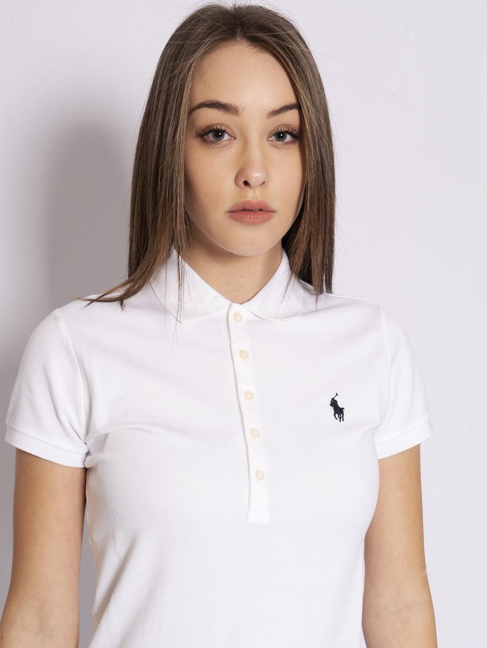 RALPH LAUREN Polo Skinny Bianco