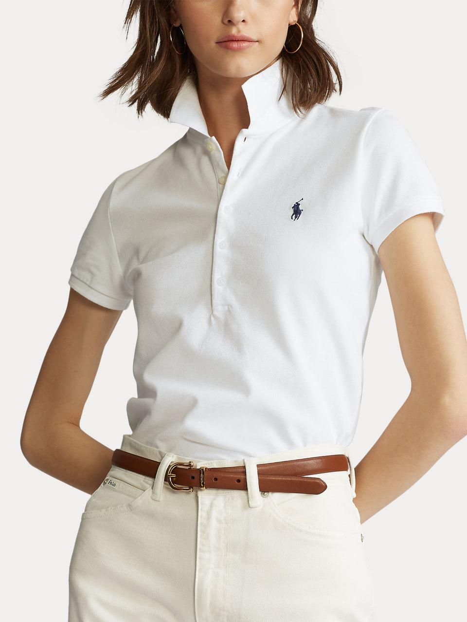 RALPH LAUREN Polo Slim Fit Bianco