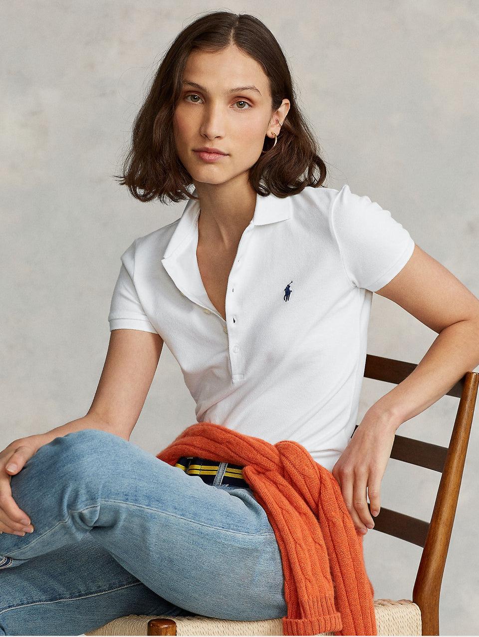 RALPH LAUREN Polo Slim Fit Bianco