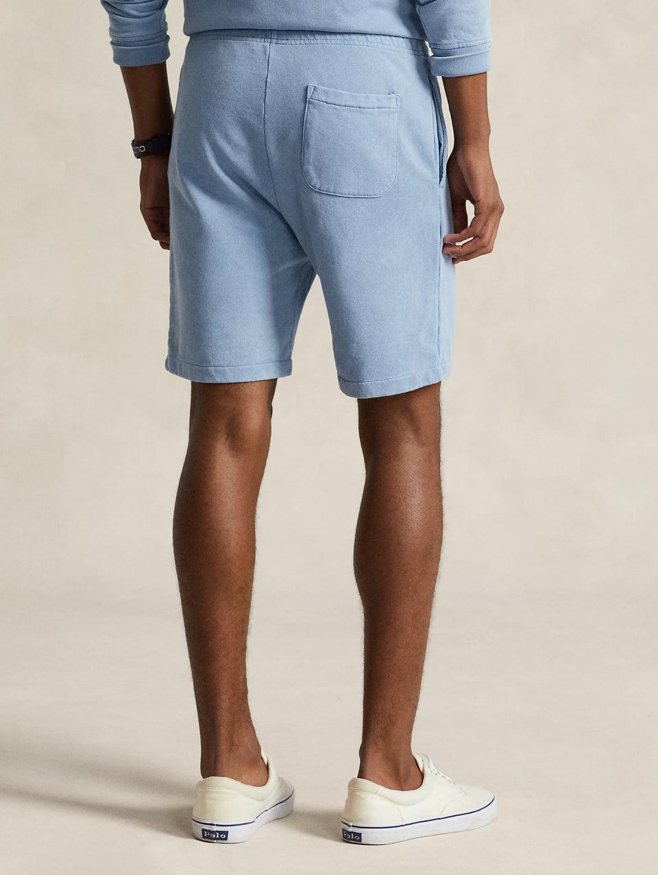 RALPH LAUREN Shorts In Cotone Loopback Celeste
