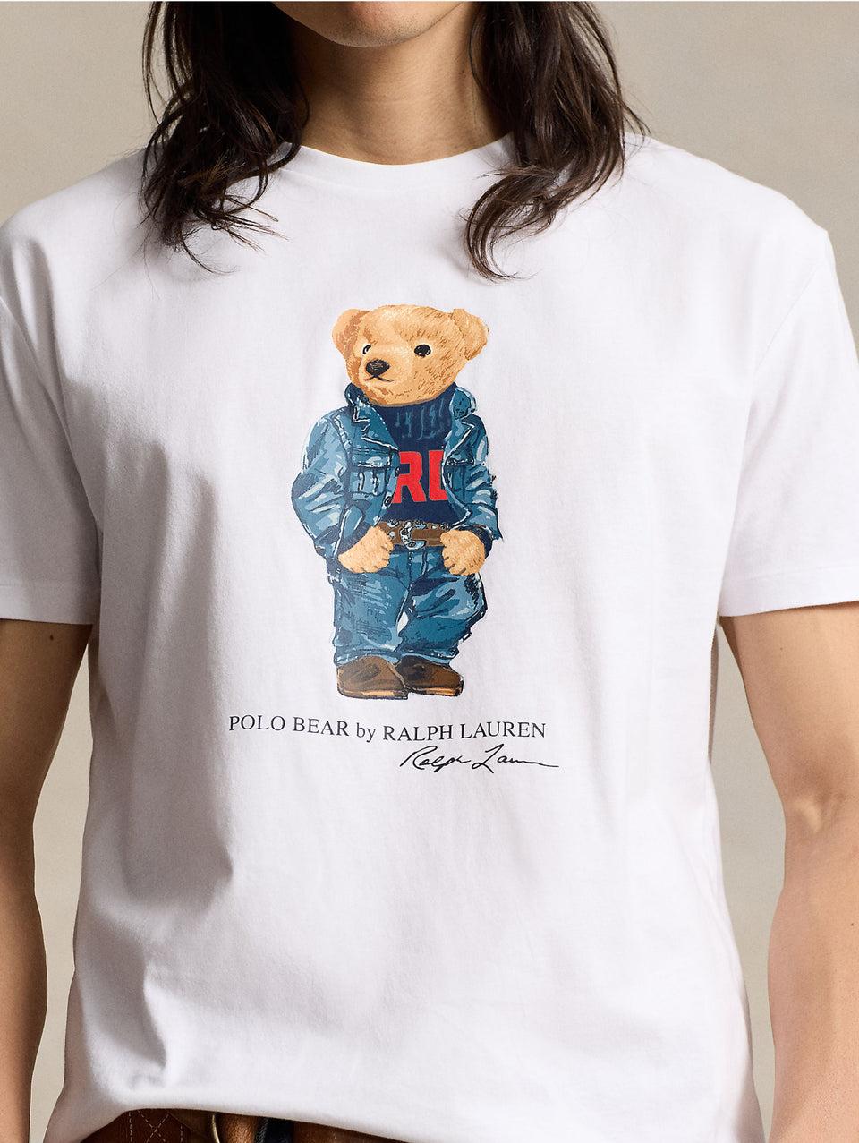 RALPH LAUREN T-shirt Girocollo Polo Bear Bianco