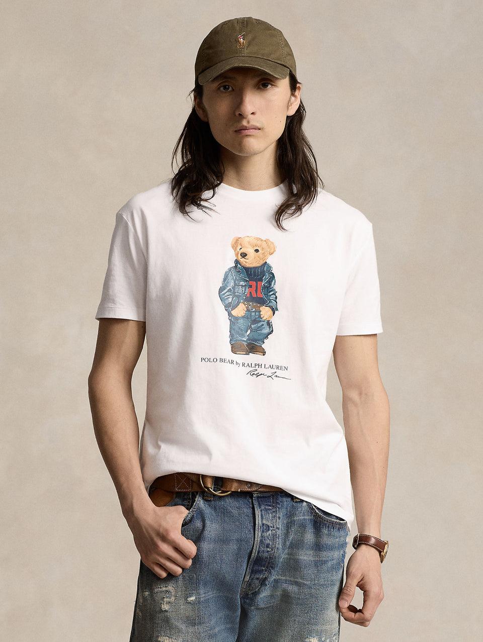 RALPH LAUREN T-shirt Girocollo Polo Bear Bianco