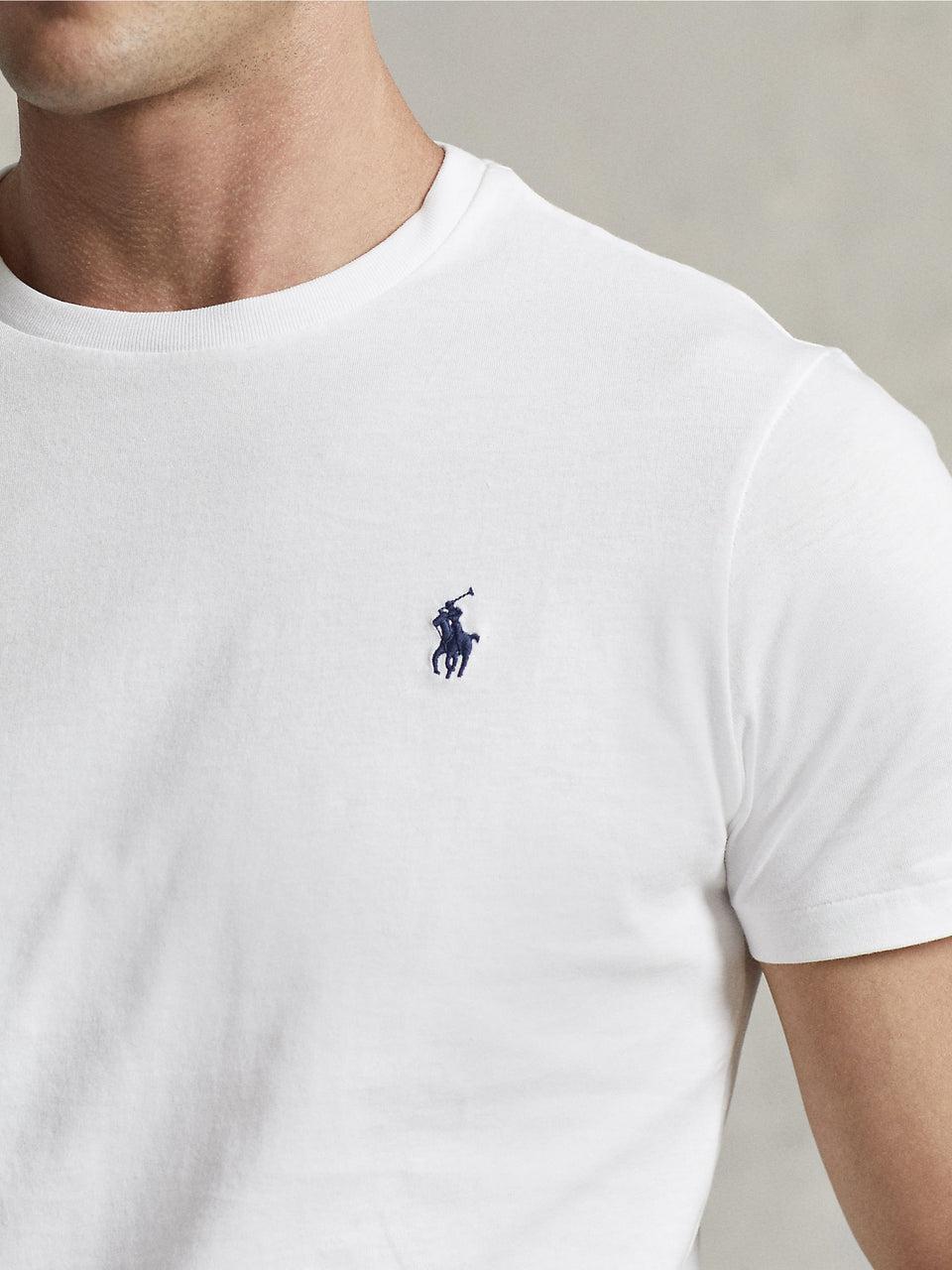 RALPH LAUREN T-shirt In Cotone Basica Bianca