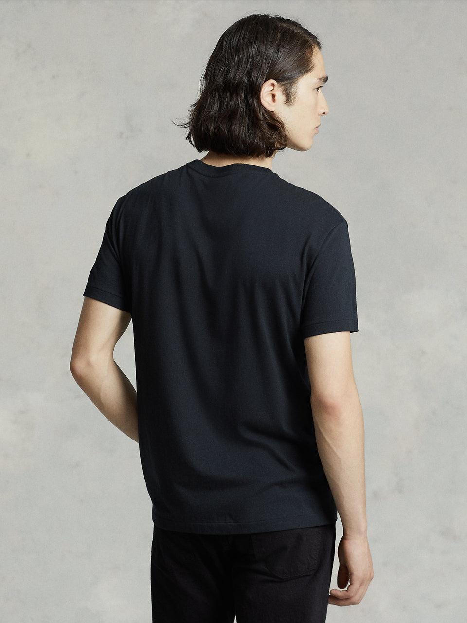 RALPH LAUREN T-shirt In Cotone Basica Nero