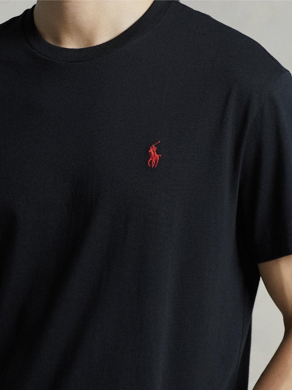 RALPH LAUREN T-shirt In Cotone Basica Nero