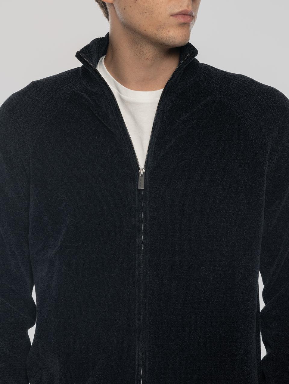 RRD Cardigan In Ciniglia Rasata Blu