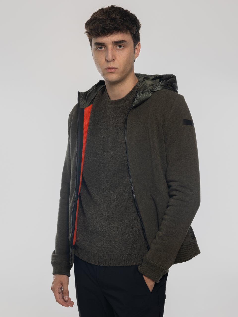 RRD Felpa Con Inserti Laterali Verde