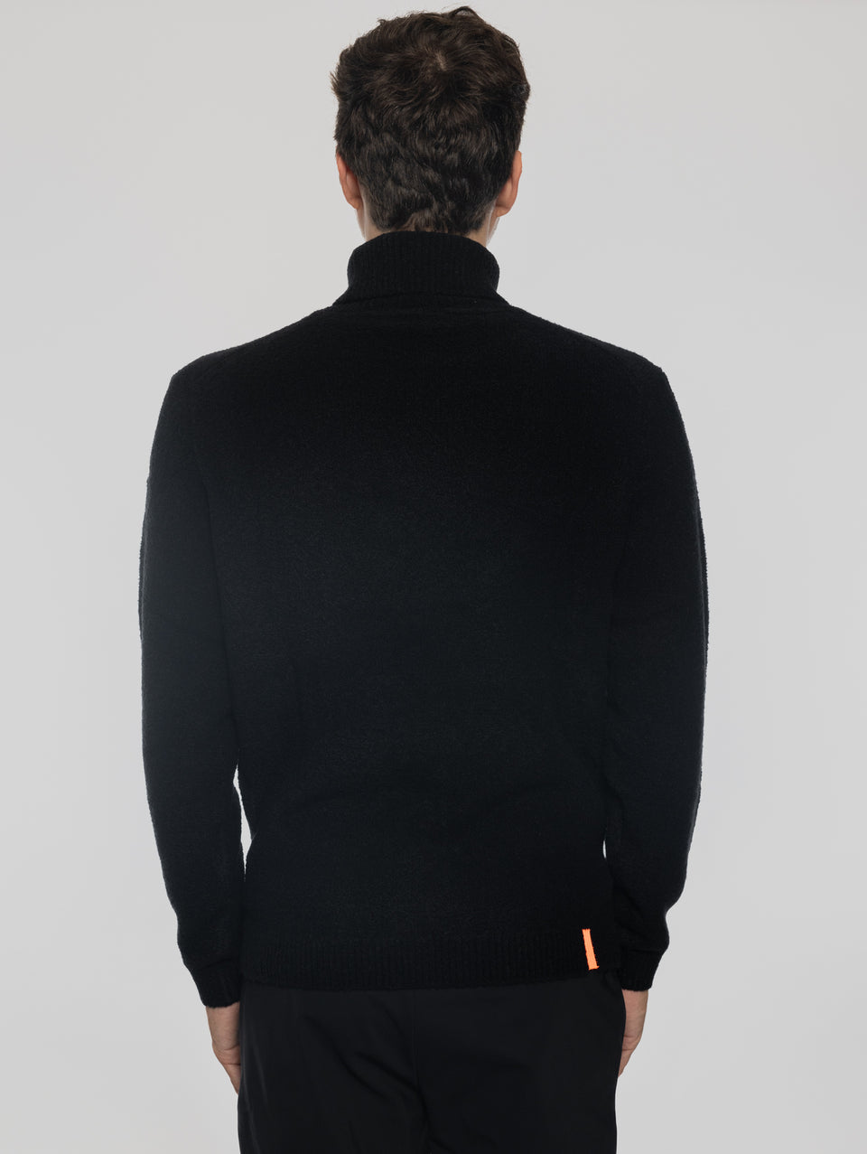 RRD Maglia Dolcevita In Lana Bouclé Nero