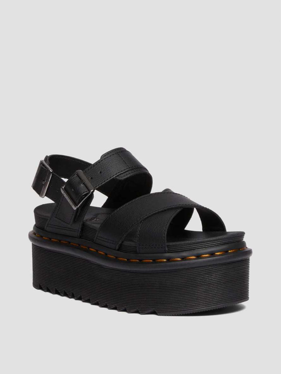 DR. MARTENS Sandali Con Suola Platform Voss Quad Nero